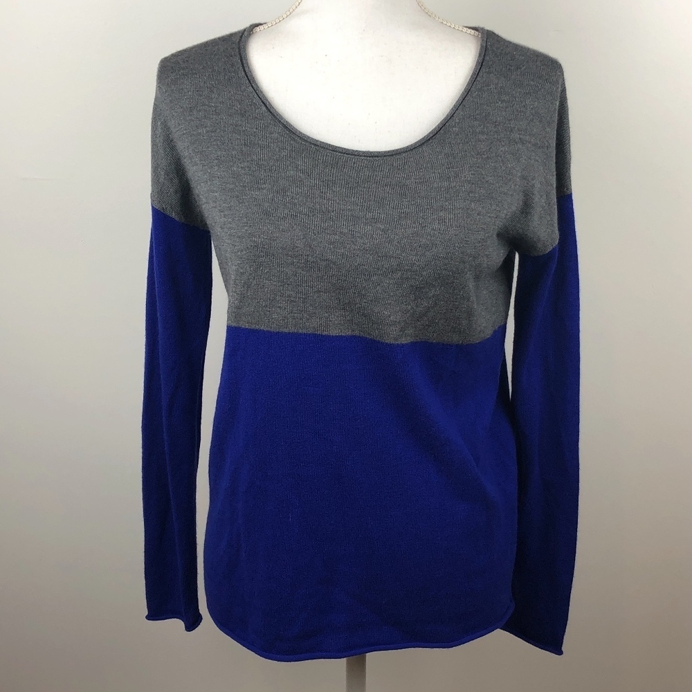 Splendid Blue and Gray Cashmere Blend sweater S